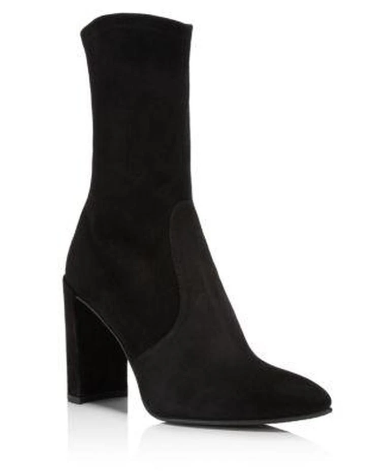 商品Stuart Weitzman|Clinger 尖头踝靴,价格¥2129,第1张图片