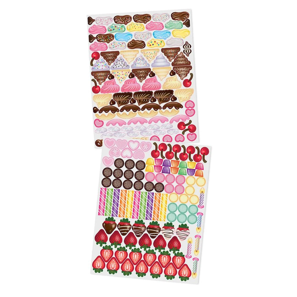 商品Melissa & Doug|Melissa & Doug Sticker Pads Set: Sweets and Treats, Make-a-Face Fashion, and Make-a-Meal,价格¥137,第3张图片详细描述