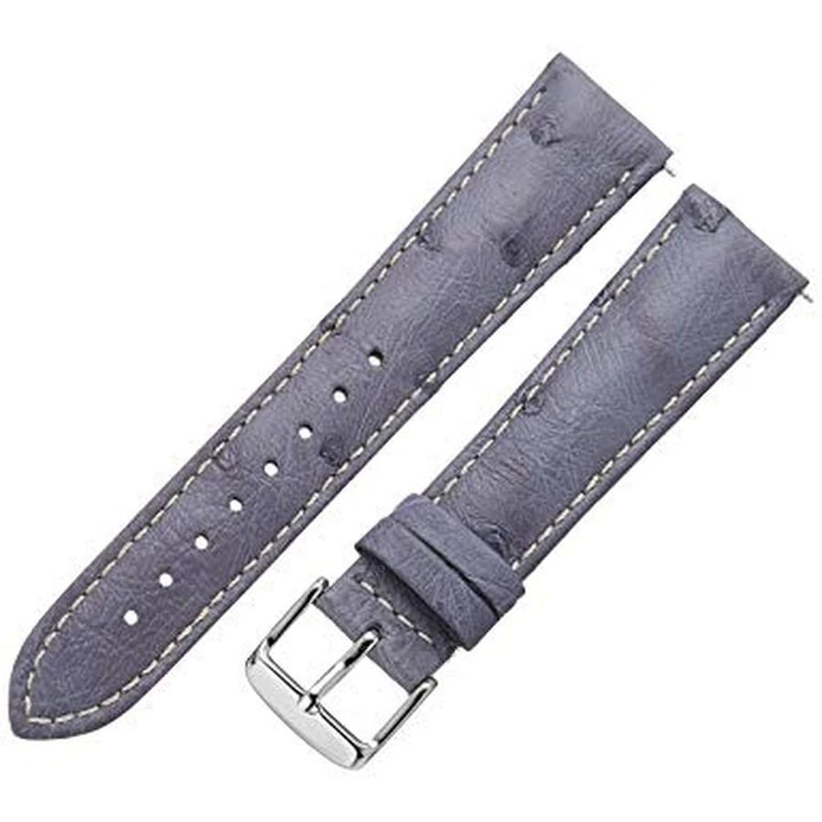 商品Hadley Roma|Unisex 21 mm Leather Watch Band 21OS23C-GRAY,价格¥298,第1张图片