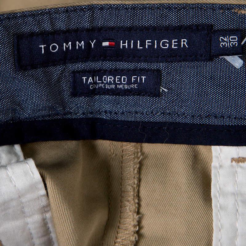Tommy Hilfiger Beige Cotton Tailored Fit Chino Pants M商品第5张图片规格展示