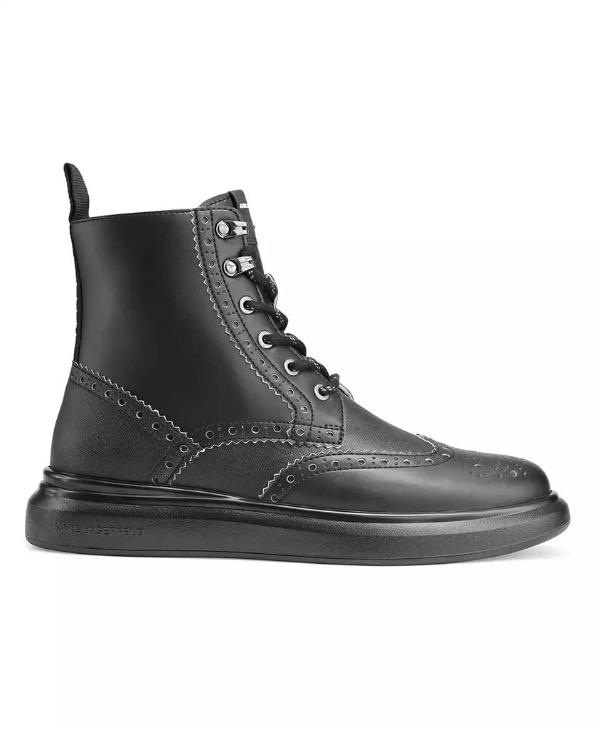 商品Karl Lagerfeld Paris|Karl Lagerfeld Men's Side Zip Wingtip Boot,价格¥1402,第2张图片详细描述