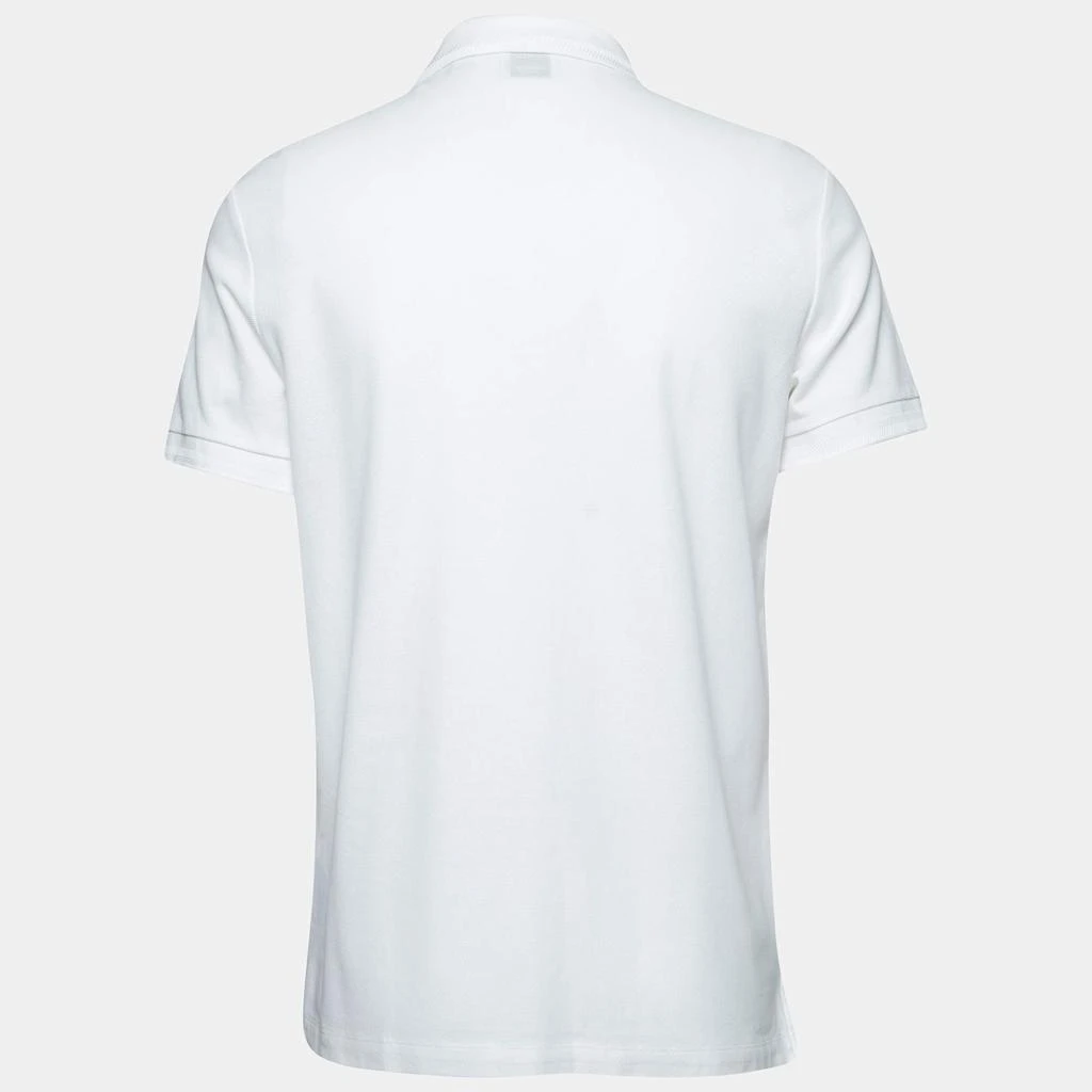 商品[二手商品] Burberry|Burberry White Cotton Pique Short Sleeve Polo T-Shirt M,价格¥1117,第2张图片详细描述