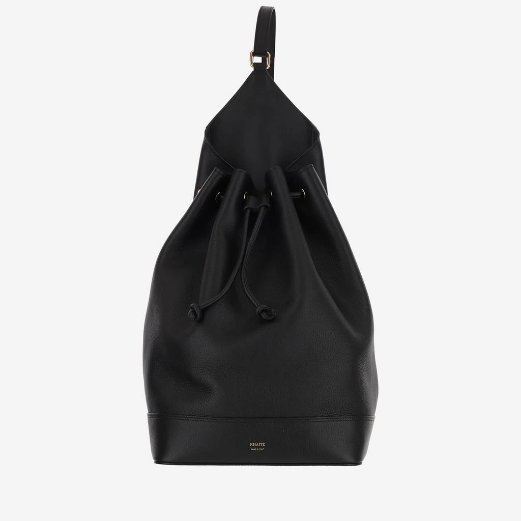 商品Khaite|Leather Backpack With Logo,价格¥16613,第1张图片