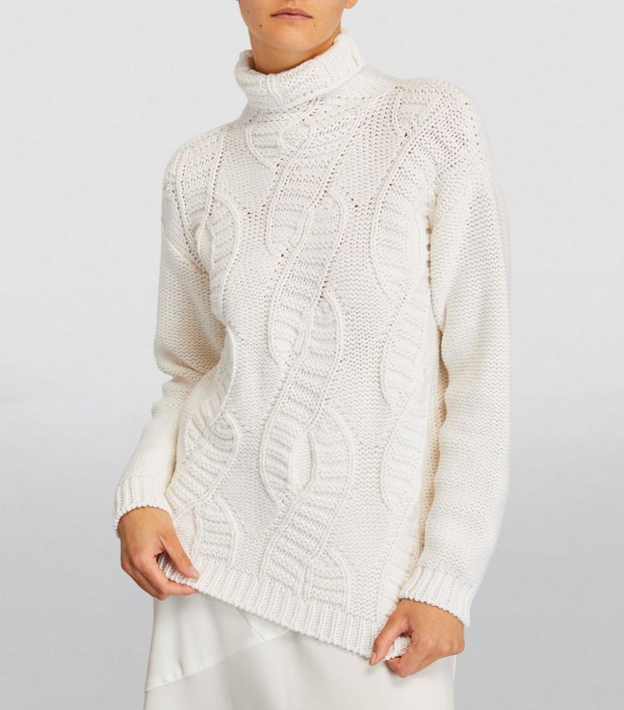 Cable Knit Rollneck Sweater商品第3张图片规格展示