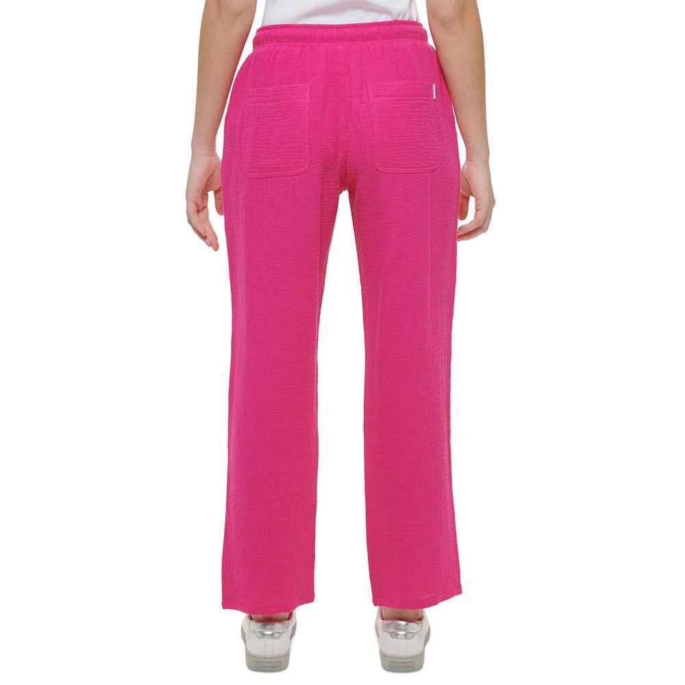 商品Calvin Klein|Women's Cotton Crepe Drawstring-Waist Pants,价格¥238,第2张图片详细描述