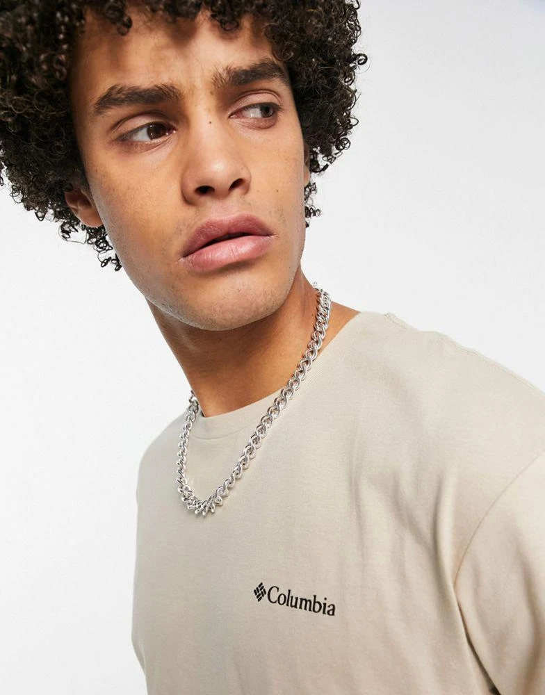 商品Columbia|Columbia Westhoff back print t-shirt in beige Exclusive at ASOS,价格¥240,第3张图片详细描述