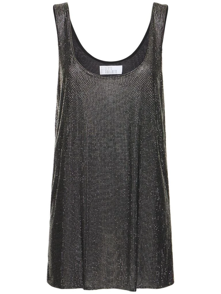 商品GIUSEPPE DI MORABITO|Crystal Embellished Mini Tank Dress,价格¥3093,第1张图片