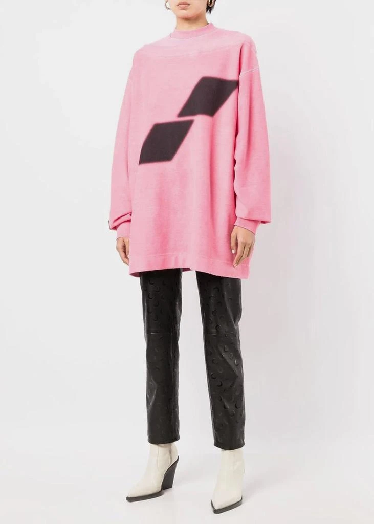 商品We11done|WE11DONE Pink Oversized Boat Neck T-Shirt,价格¥3815,第3张图片详细描述