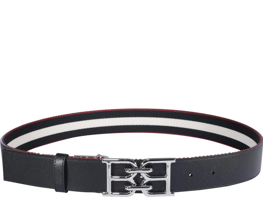 商品Bally|Bally Striped Reversible B-Buckle Belt,价格¥1824,第2张图片详细描述