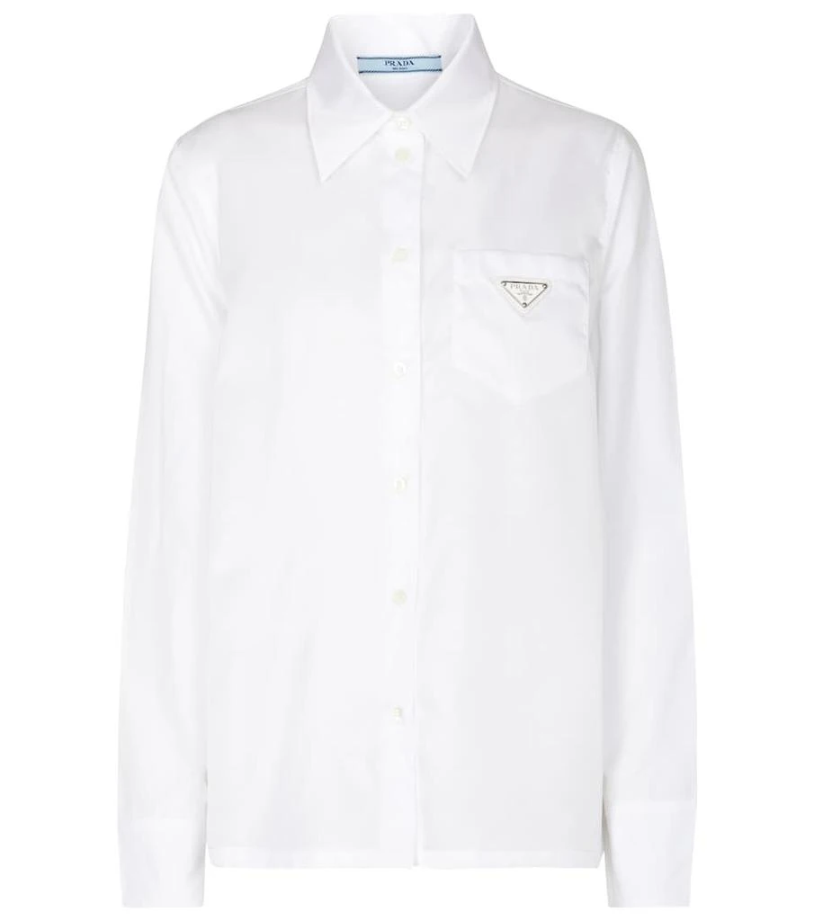 商品Prada|Re-Nylon and cotton shirt,价格¥7345,第1张图片
