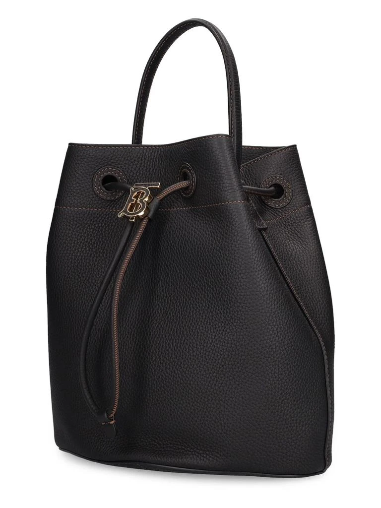 商品Burberry|Small Leather Drawstring Bucket Bag,价格¥17373,第3张图片详细描述