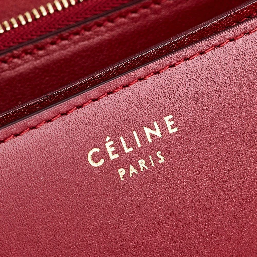 Celine Red Leather Medium Classic Box Shoulder Bag 商品