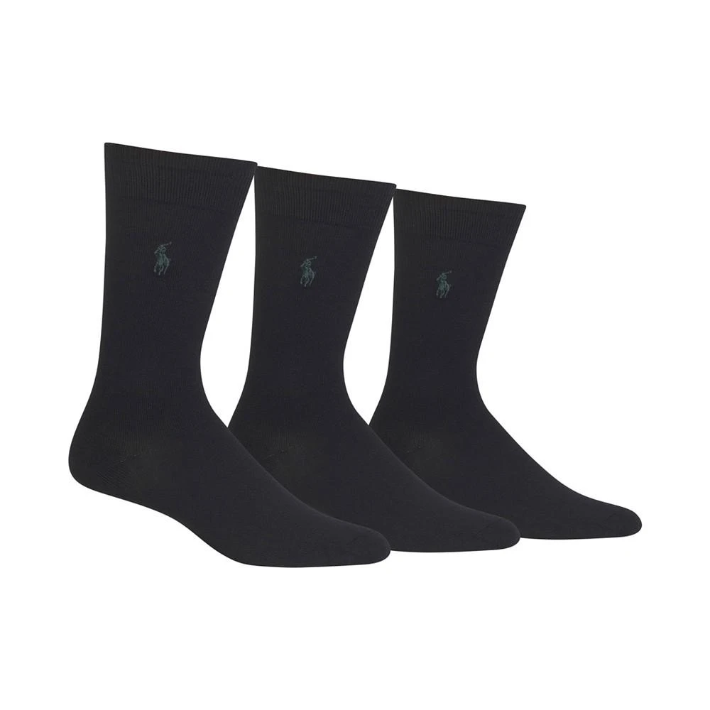 商品Ralph Lauren|Men's 3 Pack Super-Soft Dress Socks,价格¥135,第1张图片