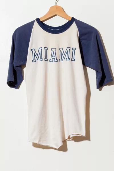Vintage 1970s Miami Raglan Baseball T-Shirt商品第1张图片规格展示
