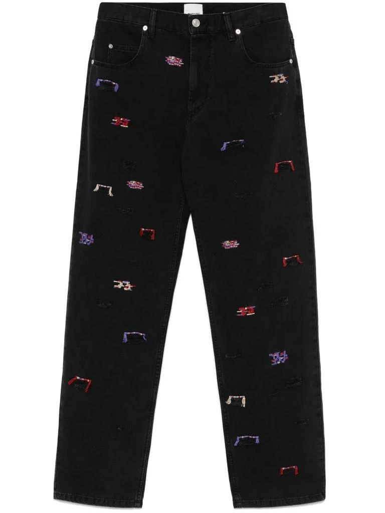 商品Isabel Marant|Black denim Juro jeans,价格¥2311,第1张图片