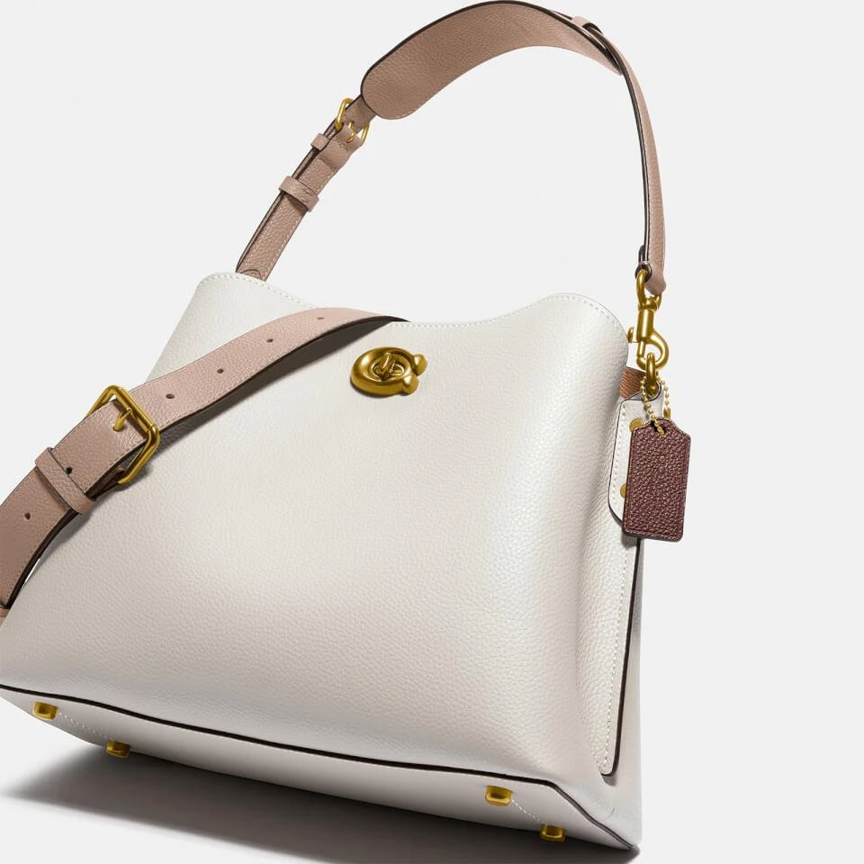 商品Coach|Coach Colorblock Willow Pebble-Grain Leather Shoulder Bag,价格¥3212,第3张图片详细描述