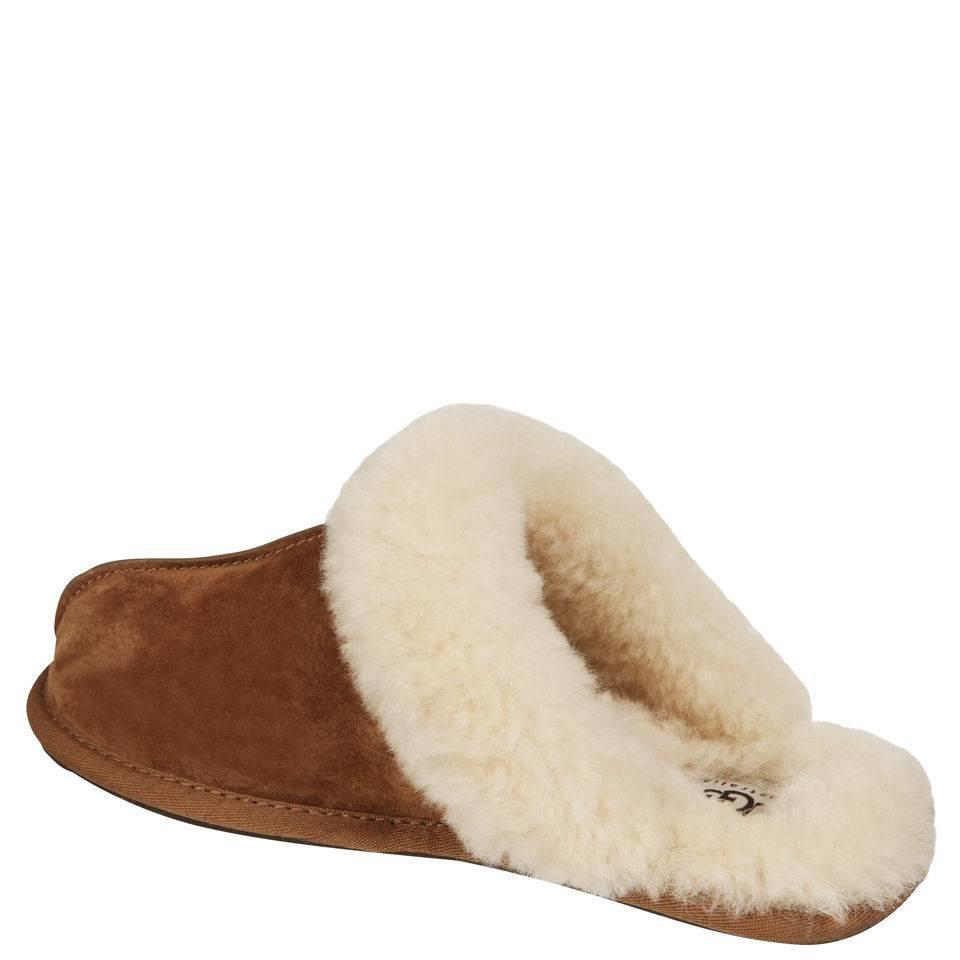 商品UGG|UGG Women's Scuffette II Sheepskin Slippers - Chestnut,价格¥684,第4张图片详细描述