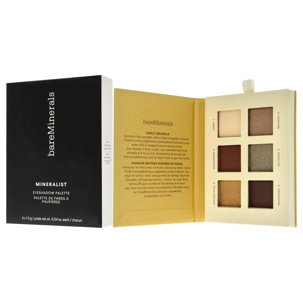 商品BareMinerals|Mineralist Eyeshadow Palette - Sunlit For Women 0.24 oz Eye Shadow,价格¥246,第1张图片