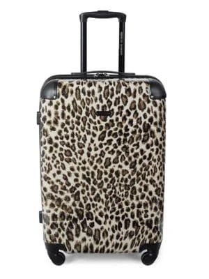 商品Rebecca Minkoff|Katie 24-Inch Leopard-Print Suitcase,价格¥563,第1张图片