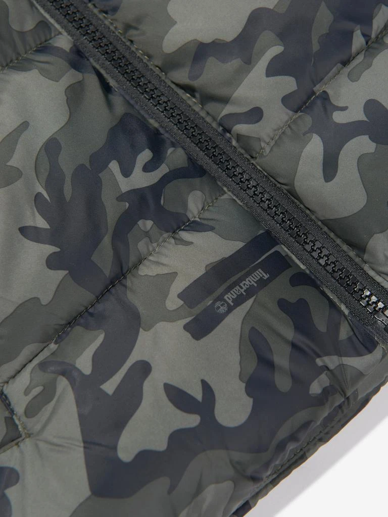 商品Timberland|Baby Boys Camouflage Puffer Jacket in Green,价格¥662-¥728,第4张图片详细描述