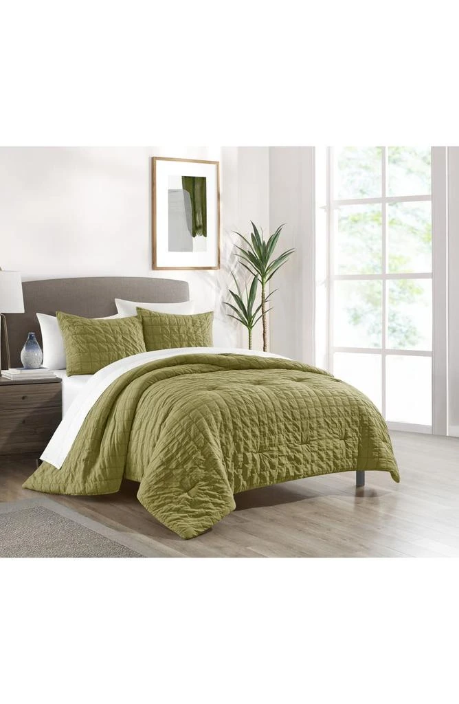 商品CHIC|Jessa Washed Garment Dyed 5-Piece Comforter Set - Twin Size,价格¥588,第2张图片详细描述