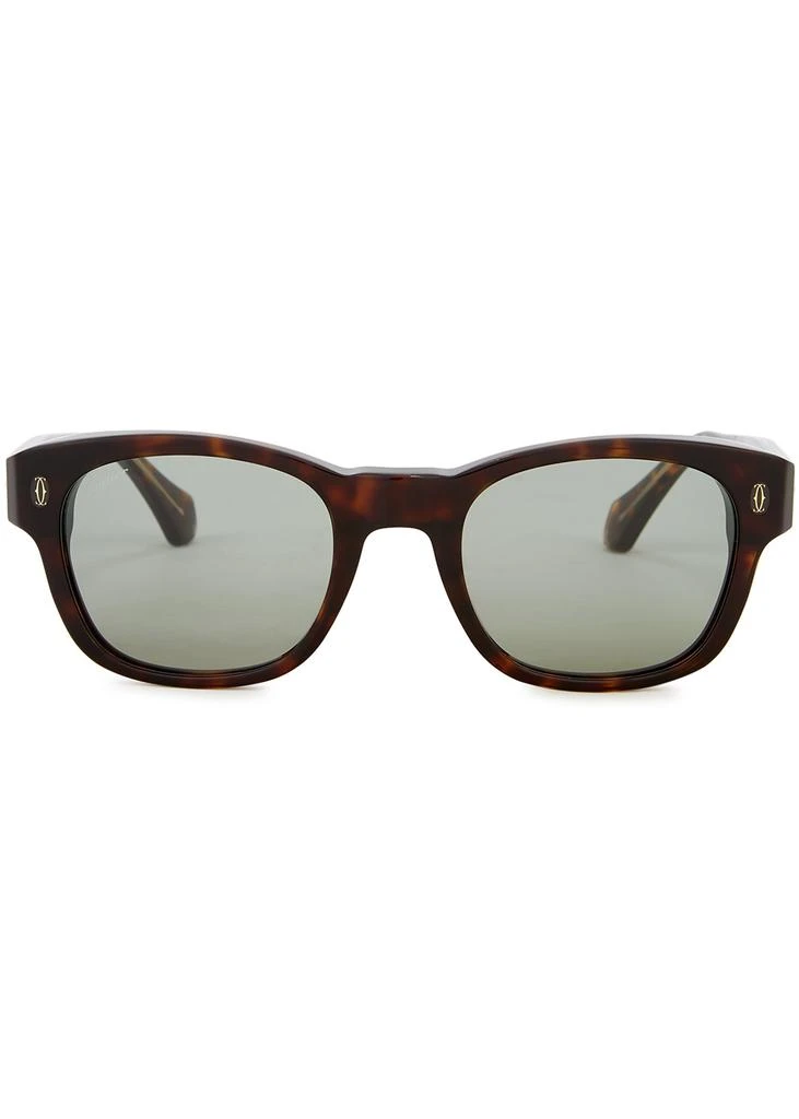 商品Cartier|Signature C De Cartier tortoiseshell wayfarer-style sunglasses,价格¥3745,第2张图片详细描述