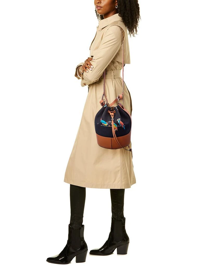 商品Loewe|Loewe Paula's Ibiza Balloon Canvas & Leather Bucket Bag,价格¥12835,第4张图片详细描述