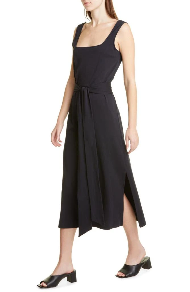 商品Vince|Belted Square Neck Midi Dress,价格¥817,第4张图片详细描述
