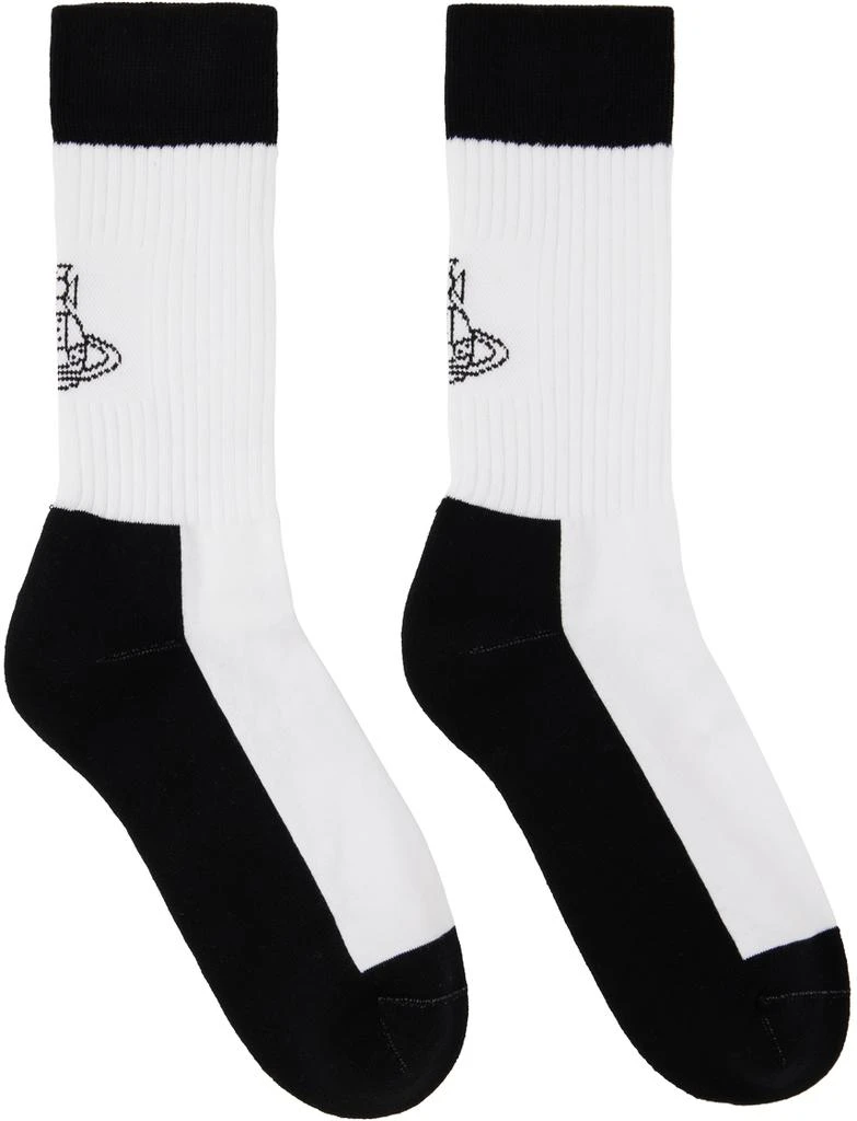 商品Vivienne Westwood|Black & White Sporty Socks,价格¥288,第1张图片