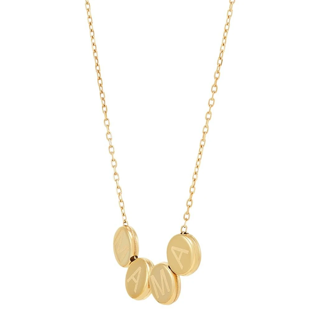 商品Macy's|Mama Four Disc Sliding Pendant Necklace in 10k Gold, 16" + 2" extender,价格¥1585,第4张图片详细描述