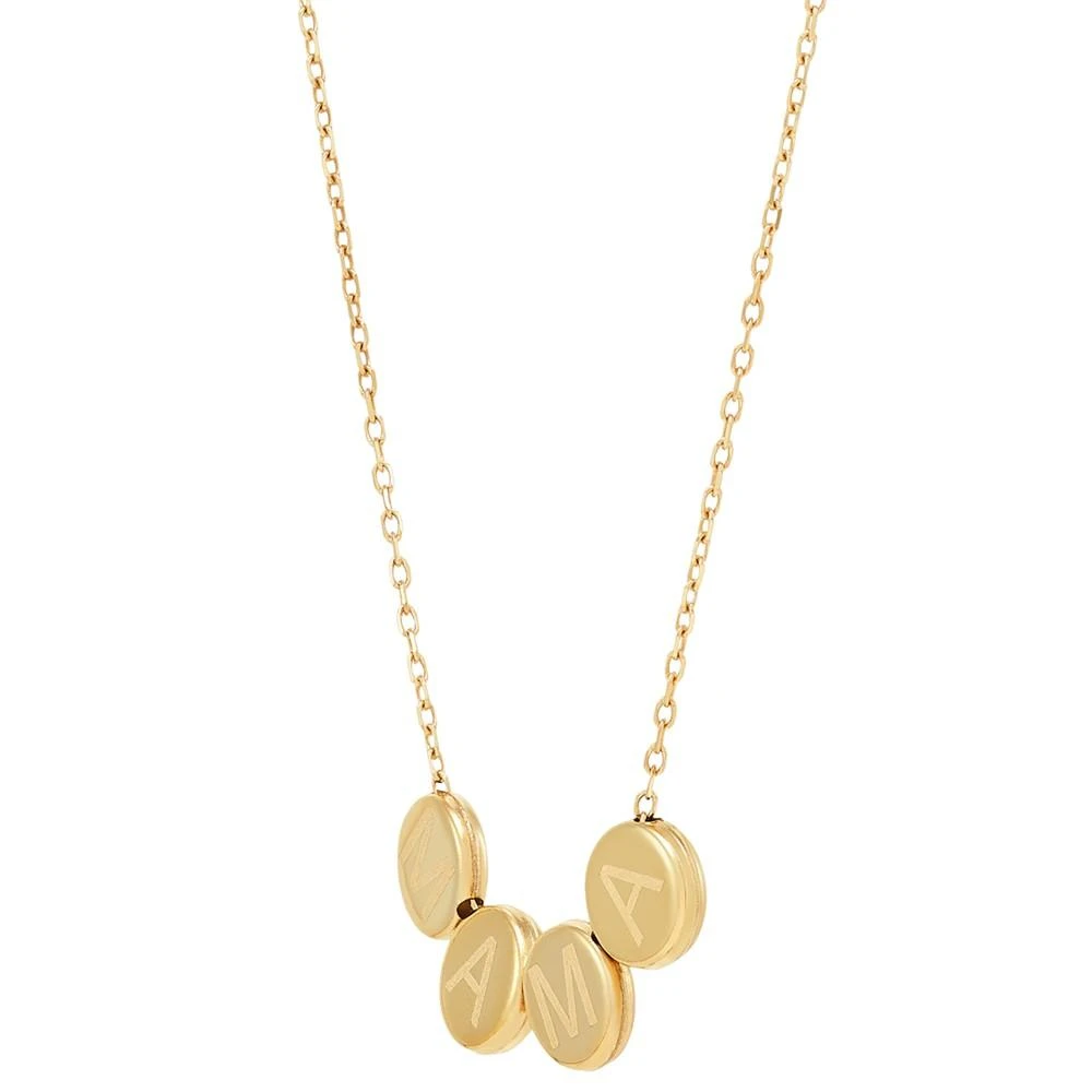 商品Macy's|Mama Four Disc Sliding Pendant Necklace in 10k Gold, 16" + 2" extender,价格¥1243,第4张图片详细描述