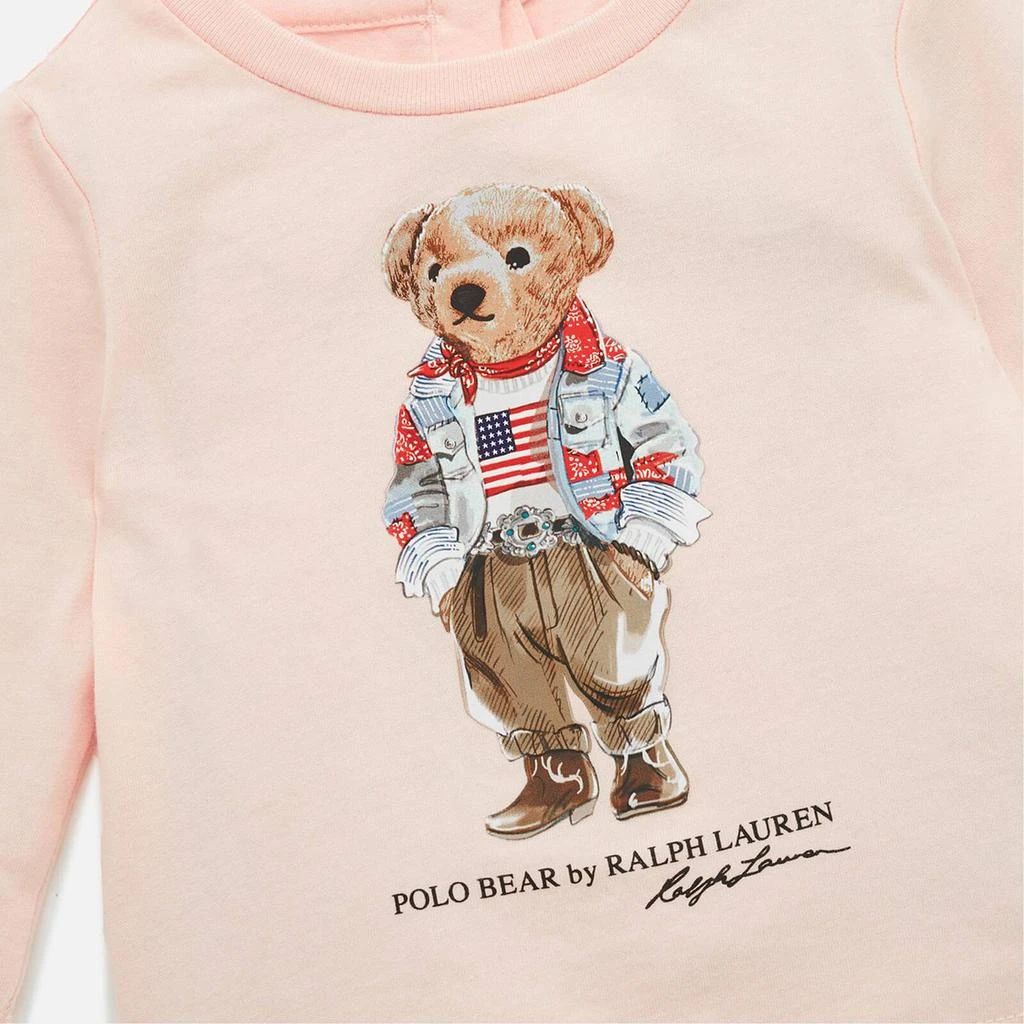 商品Ralph Lauren|Ralph Lauren Girls' Bear T-Shirt - Hint Of Pink,价格¥221,第3张图片详细描述