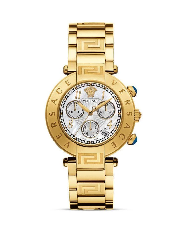 商品Versace|Reve Chronograph Stainless Steel and Gold PVD Watch, 40mm,价格¥18650,第1张图片