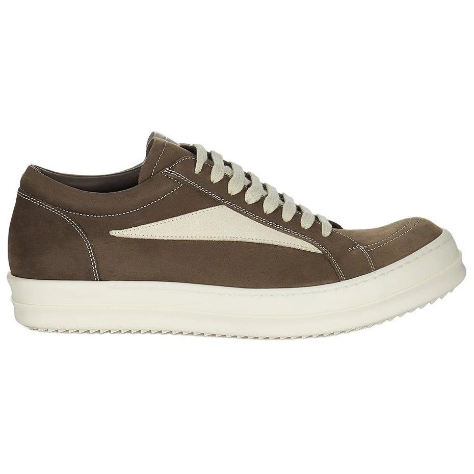 商品[国内直发] Rick Owens|/RO 牛皮 圆头系带 低帮 板鞋 男款 棕色,价格¥7221,第3张图片详细描述