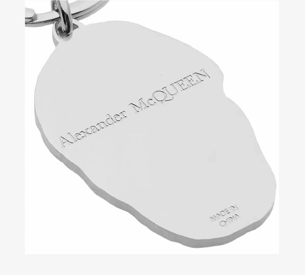 商品Alexander McQueen|银色头骨模型钥匙扣挂坠【香港仓极速发货】,价格¥941,第4张图片详细描述