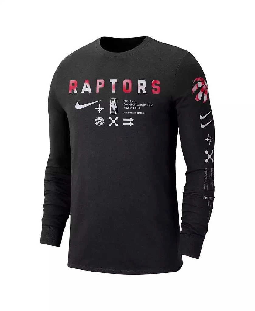 商品NIKE|Men's Black Toronto Raptors Essential Air Traffic Control Long Sleeve T-shirt,价格¥262,第2张图片详细描述