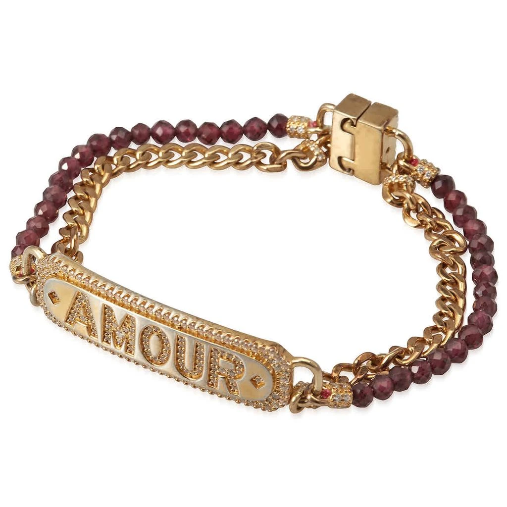 商品apm Monaco|Amour Chain And Bead Crystal Bracelet,价格¥1191,第2张图片详细描述