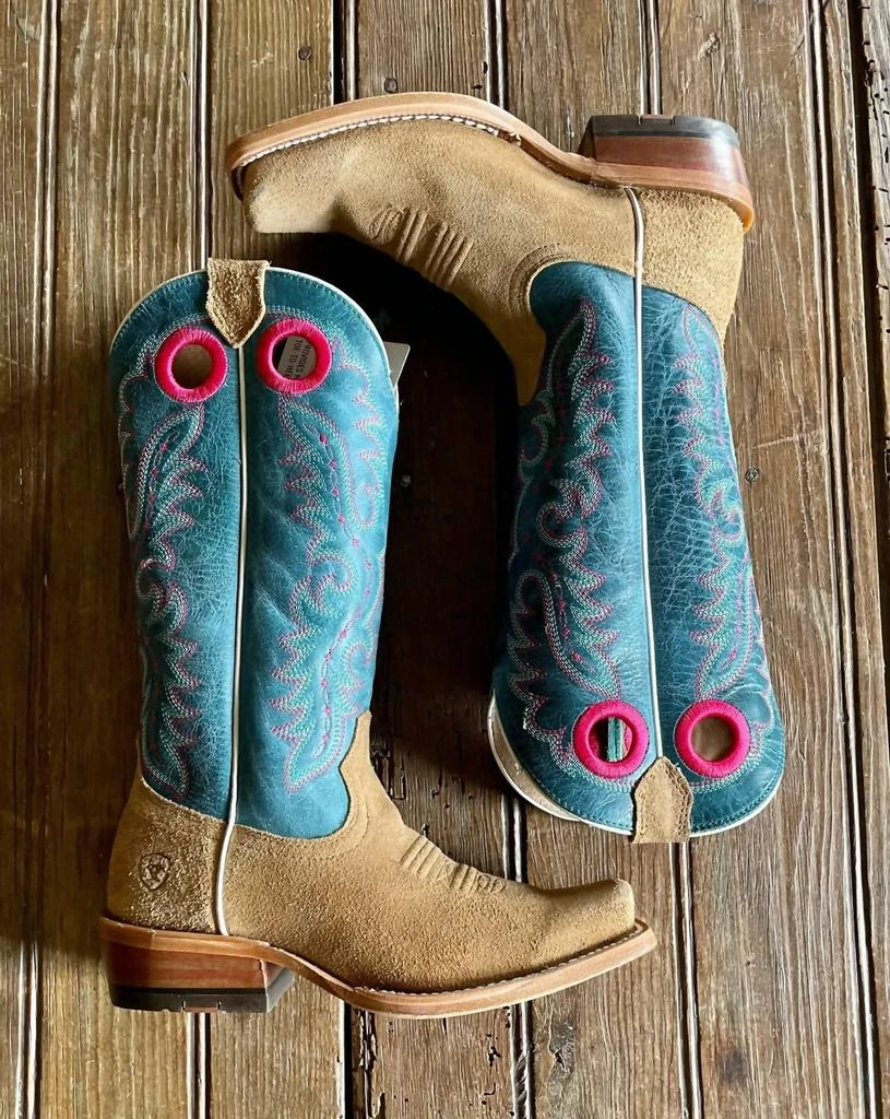 商品Ariat|Futurity Boon Western Boot In Buckskin Roughout,价格¥1651,第1张图片