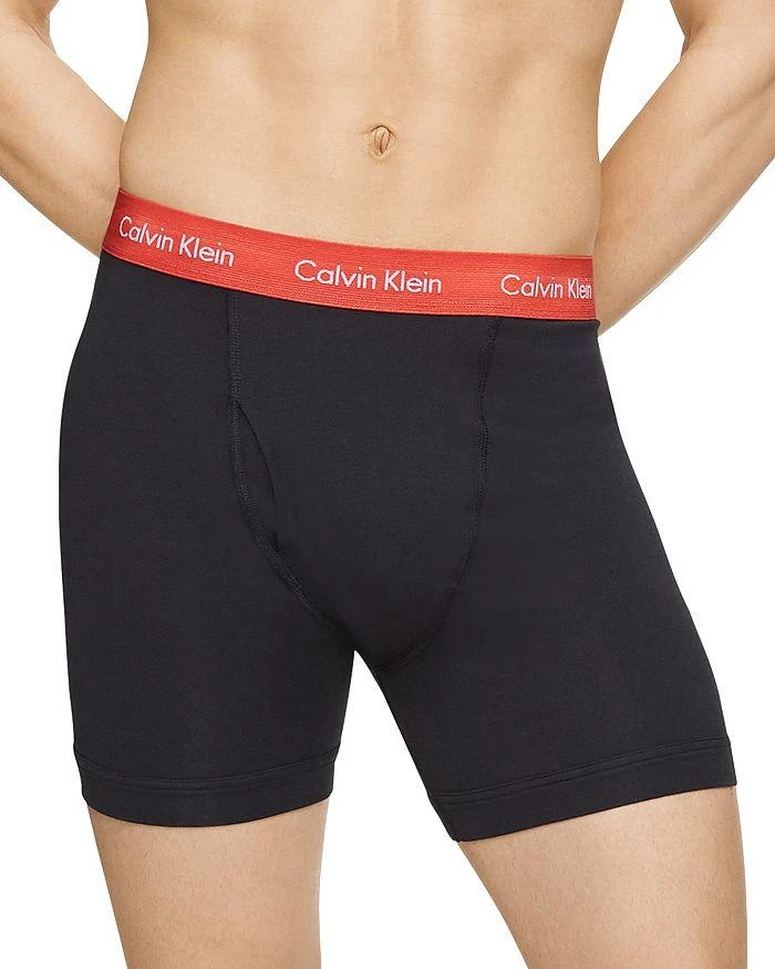 商品Calvin Klein|Cotton Stretch Moisture Wicking Boxer Briefs, Pack of 3,价格¥356,第2张图片详细描述