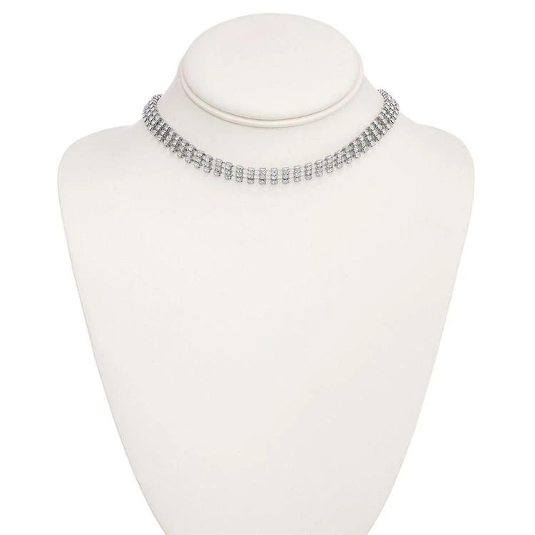 商品INC International|Silver-Tone Crystal Choker Necklace, Created for Macy's,价格¥67,第2张图片详细描述