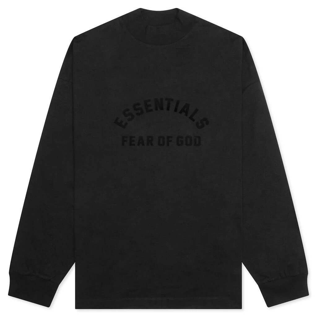 商品Essentials|L/S Tee - Jet Black,价格¥450,第1张图片