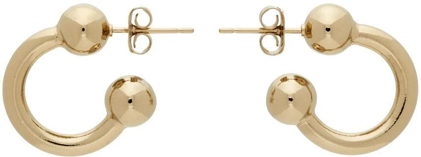 商品Justine Clenquet|Gold Small Devon Earrings,价格¥328,第1张图片