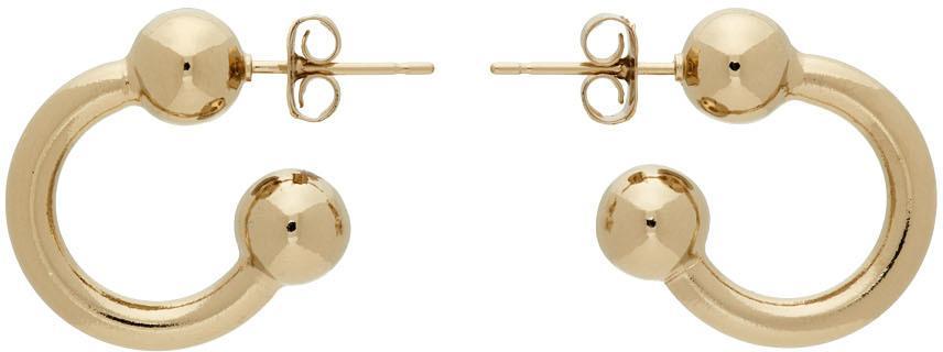 商品Justine Clenquet|Gold Small Devon Earrings,价格¥559,第1张图片