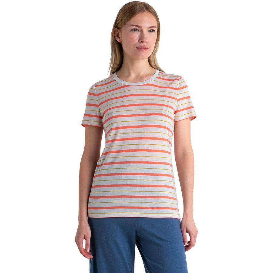 商品Icebreaker|Wave Stripe Short-Sleeve T-Shirt - Women's,价格¥211,第1张图片