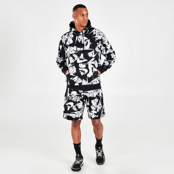Men's Nike Sportswear Sport Essentials+ All-Over Print Pullover Hoodie商品第2张图片规格展示