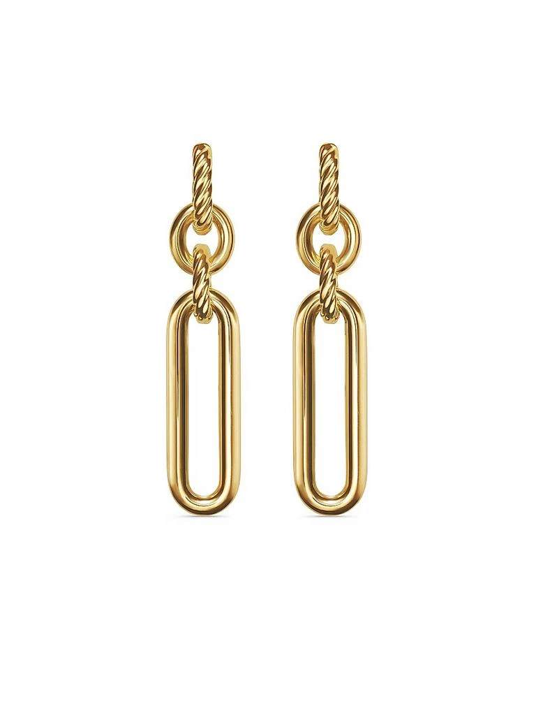 商品David Yurman|Lexington Double Link Drop Earrings in 18K Yellow Gold, 53.5MM,价格¥29218,第1张图片