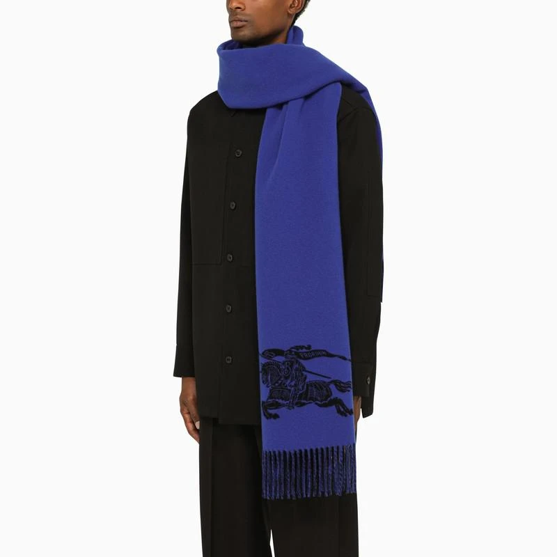 商品Burberry|Blue/black double-face scarf,价格¥4853,第2张图片详细描述