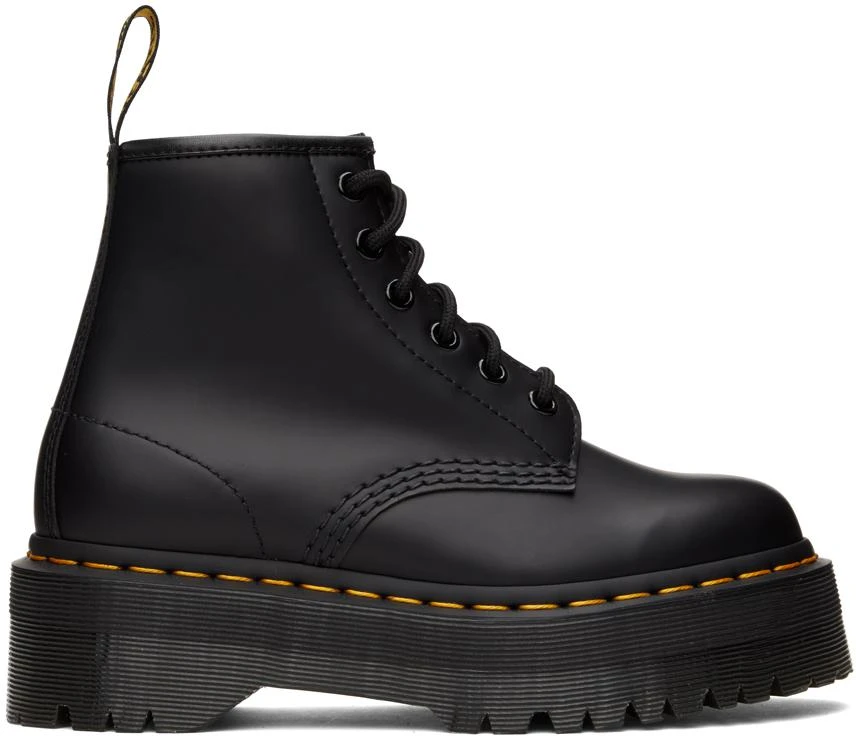 商品Dr. Martens|Black 101 Quad Platform Boots,价格¥508,第1张图片