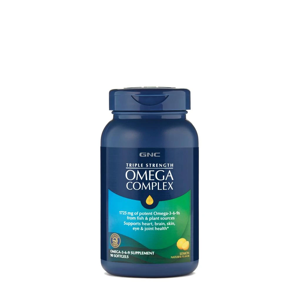 商品GNC|GNC Triple Strength Omega Complex - Lemon,价格¥210,第1张图片