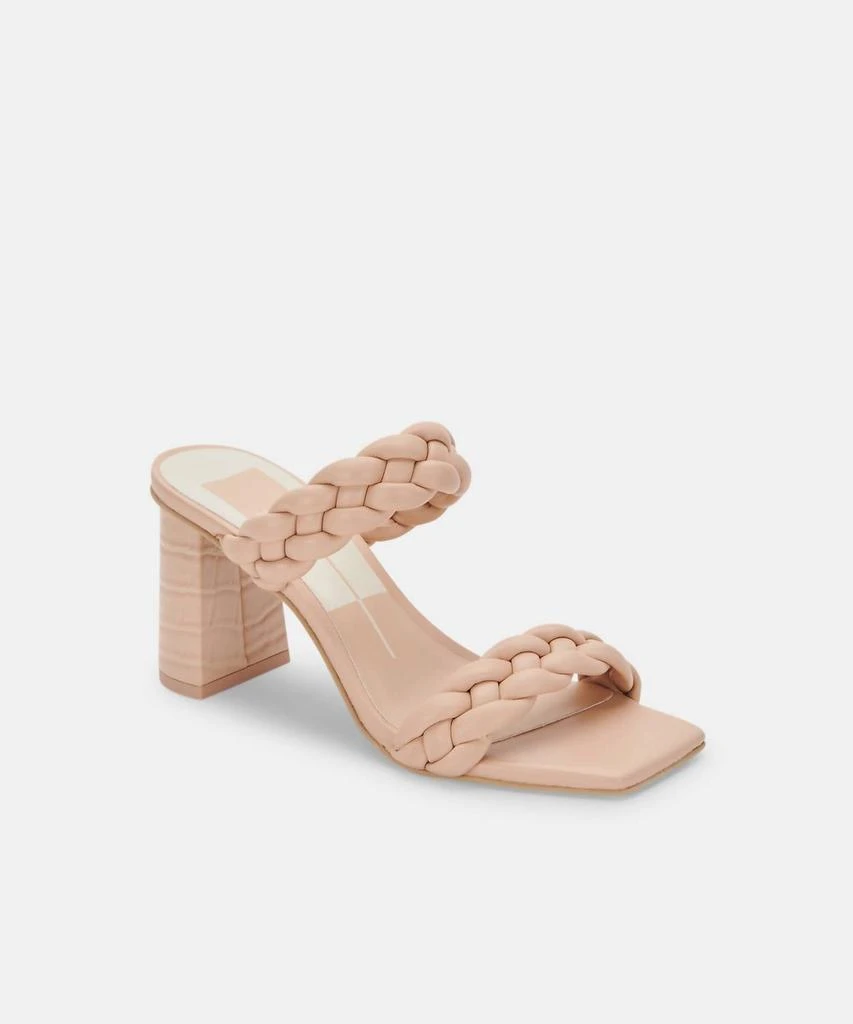 商品Dolce Vita|Paily Wide Heels In Cream Stella,价格¥595,第2张图片详细描述